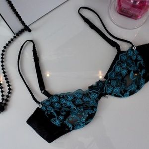 Vintage Christian Dior Floral Lace Bra